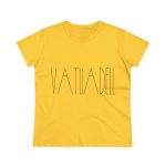 Camiseta mujer algodon medio - Amarillo margarita - Camiseta «Vatuadell estirat»