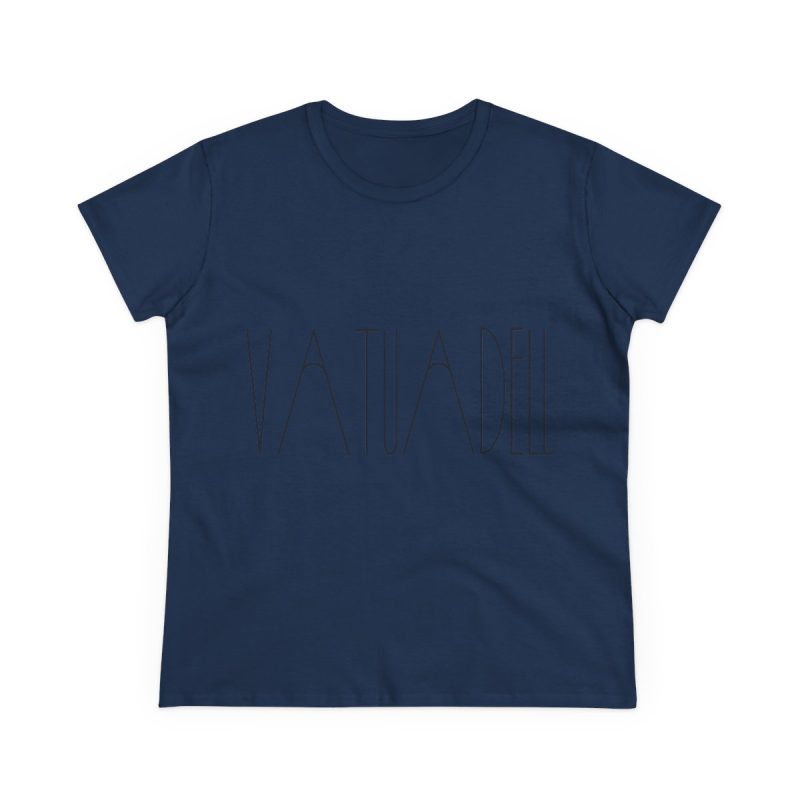 Camiseta mujer algodon medio - Azul marino - Camiseta «Vatuadell estirat»
