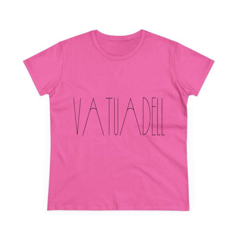 Camiseta mujer algodon medio - Rosa azalea - Camiseta «Vatuadell estirat»