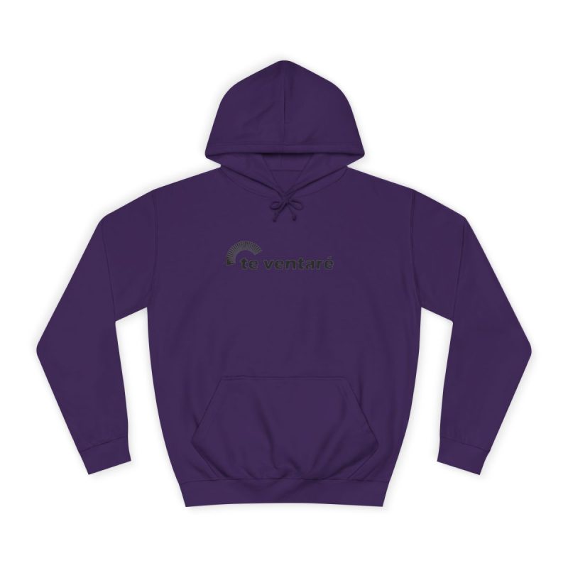 Sudadera universitaria - Morado - Camiseta «Te ventaré, ventall»