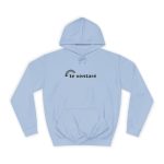 Sudadera universitaria - Azul cielo - Camiseta «Te ventaré, ventall» Sudadera universitaria - Azul cielo - Camiseta «Te ventaré, ventall»