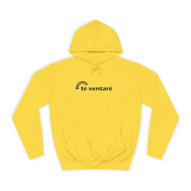 Sudadera universitaria - Amarillo sol - Camiseta «Te ventaré, ventall»