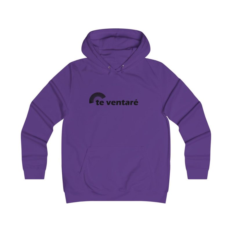 Sudadera universitaria mujer - Morado - Camiseta «Te ventaré, ventall»