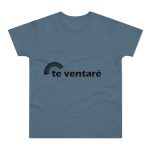 Camiseta hombre punto liso - Azul piedra - Camiseta «Te ventaré, ventall»