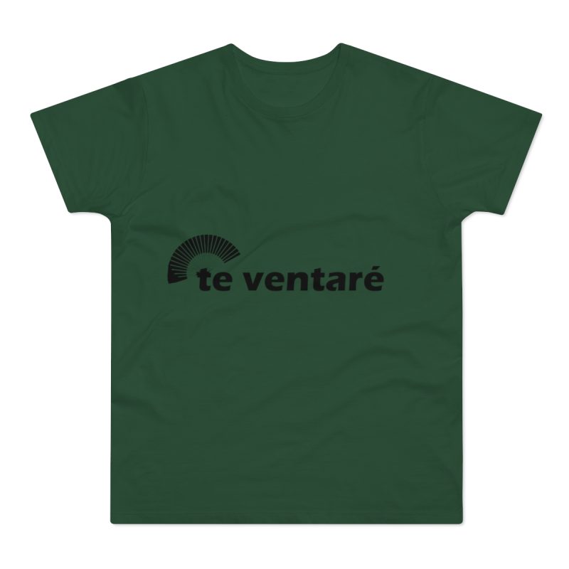 Camiseta hombre punto liso - Verde botella - Camiseta «Te ventaré, ventall»