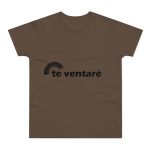 Camiseta hombre punto liso - Marron chocolate - Camiseta «Te ventaré, ventall»