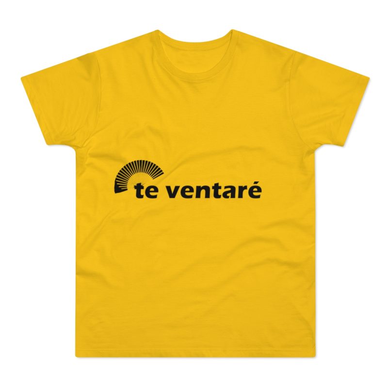 Camiseta hombre punto liso - Amarillo dorado - Camiseta «Te ventaré, ventall»