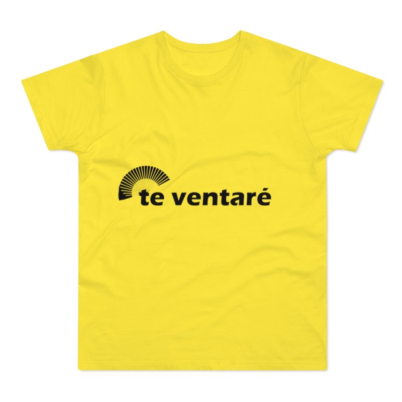 Camiseta hombre punto liso - Amarillo solar - Camiseta «Te ventaré, ventall»