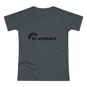Camiseta mujer punto liso - Gris oscuro - Camiseta «Te ventaré, ventall»