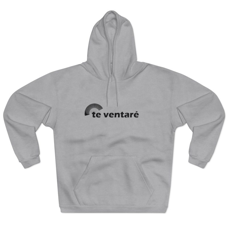 Sudadera con capucha cerrada - Gris jaspeado claro - Camiseta «Te ventaré, ventall»