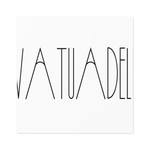 Pegatinas laminadas cuadradas - Camiseta «Vatuadell estirat»