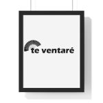 Poster enmarcado vertical - Negro - Camiseta «Te ventaré, ventall»