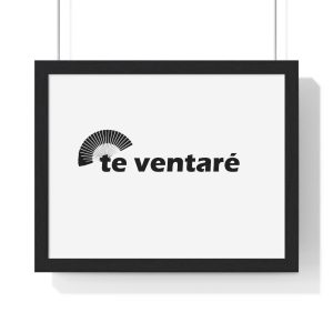 Poster enmarcado horizontal - Negro - Camiseta «Te ventaré, ventall»