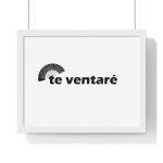 Poster enmarcado horizontal - Blanco - Camiseta «Te ventaré, ventall»