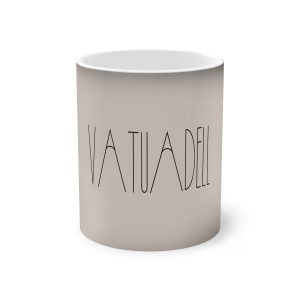 Taza magica que cambia de color - Negro - Camiseta «Vatuadell estirat»