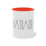 Taza bicolor - Rojo - Camiseta «Vatuadell estirat»