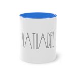 Taza bicolor - Azul Cambridge - Camiseta «Vatuadell estirat»