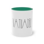 Taza bicolor - Verde oscuro - Camiseta «Vatuadell estirat»