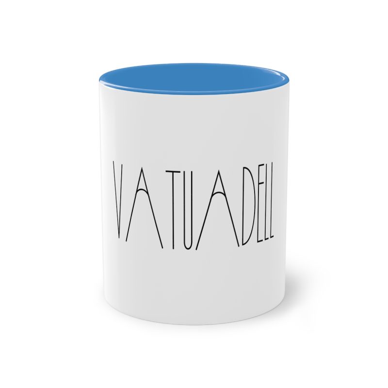 Taza bicolor - Azul claro - Camiseta «Vatuadell estirat»