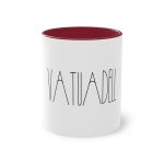 Taza bicolor - Granate - Camiseta «Vatuadell estirat»