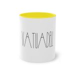 Taza bicolor - Amarillo - Camiseta «Vatuadell estirat»