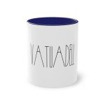 Taza bicolor - Azul oscuro - Camiseta «Vatuadell estirat»