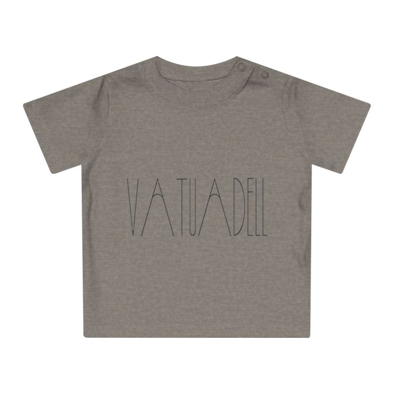 Camiseta de bebe - Gris jaspeado melange - Camiseta «Vatuadell estirat»