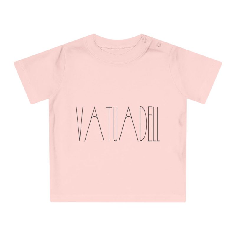 Camiseta de bebe - Rosa empolvado - Camiseta «Vatuadell estirat»