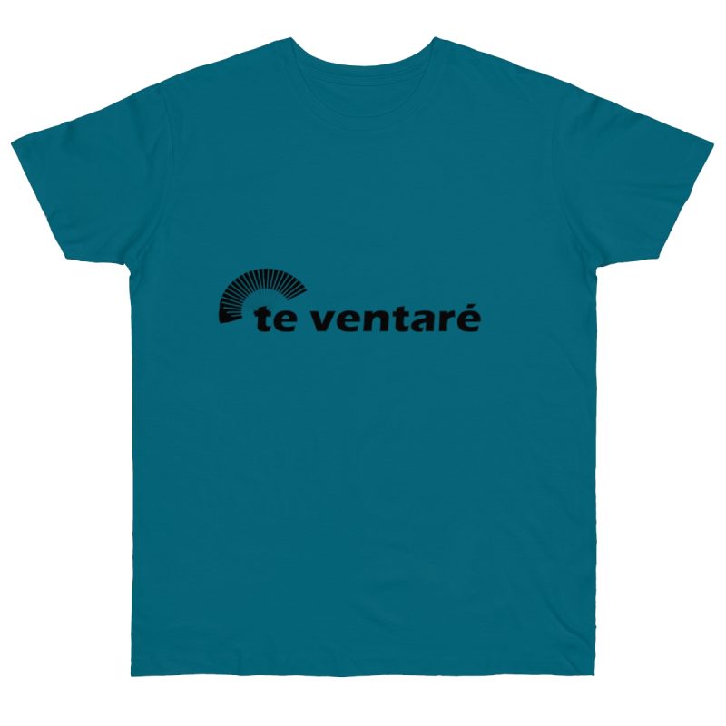Camiseta punto liso - Azul diva - Camiseta «Te ventaré, ventall»