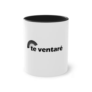 Taza bicolor - Negro - Camiseta «Te ventaré, ventall»