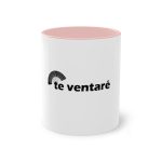 Taza bicolor - Rosa - Camiseta «Te ventaré, ventall» Taza bicolor - Rosa - Camiseta «Te ventaré, ventall»