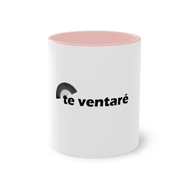 Taza bicolor - Rosa - Camiseta «Te ventaré, ventall»