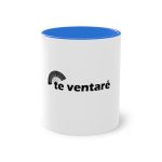 Taza bicolor - Azul Cambridge - Camiseta «Te ventaré, ventall» Taza bicolor - Azul Cambridge - Camiseta «Te ventaré, ventall»