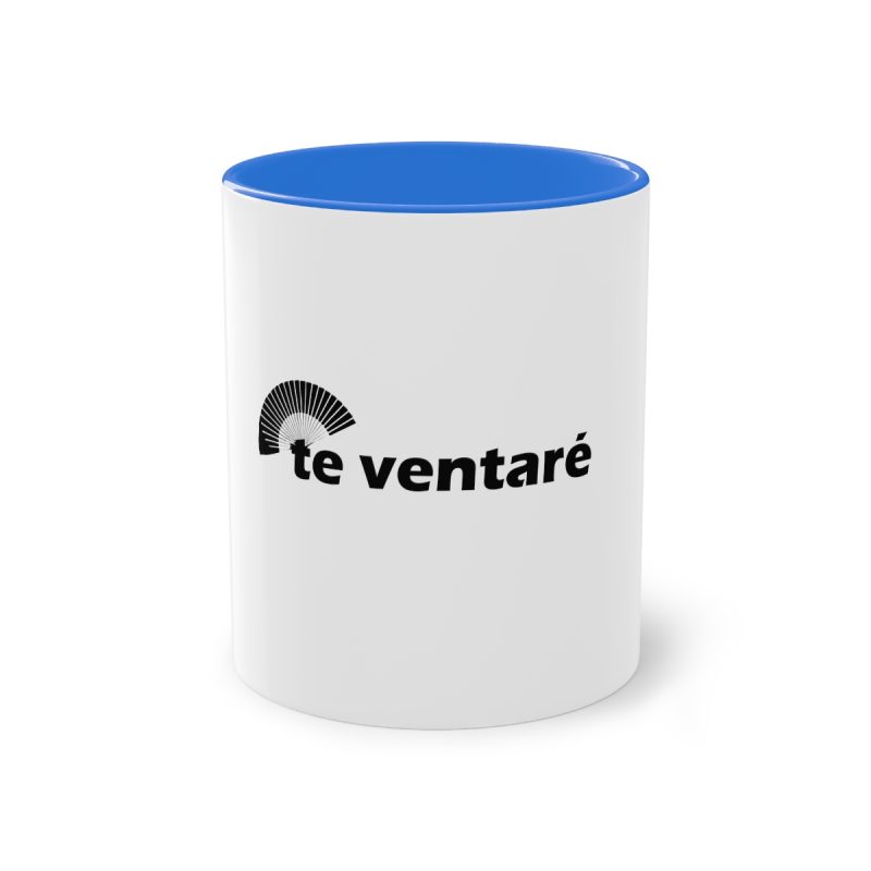 Taza bicolor - Azul Cambridge - Camiseta «Te ventaré, ventall»