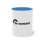 Taza bicolor - Azul claro - Camiseta «Te ventaré, ventall» Taza bicolor - Azul claro - Camiseta «Te ventaré, ventall»