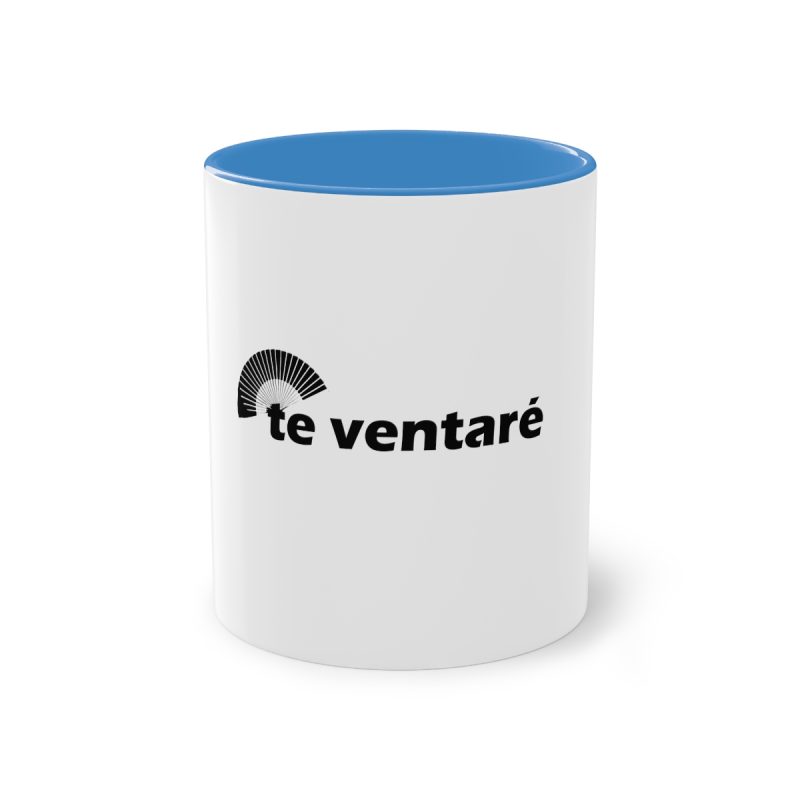 Taza bicolor - Azul claro - Camiseta «Te ventaré, ventall»
