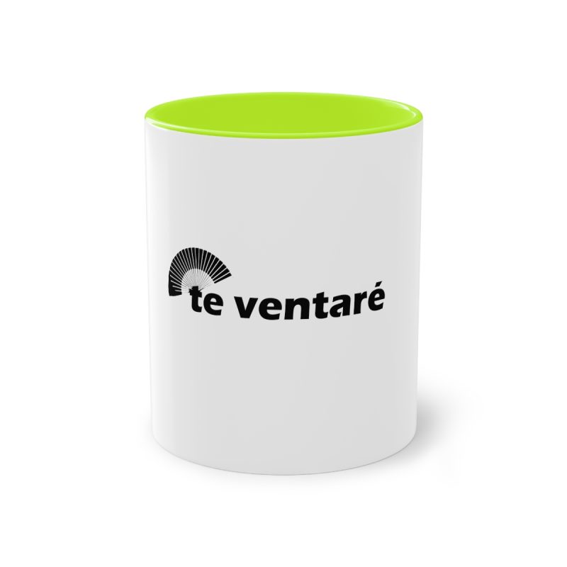 Taza bicolor - Verde claro - Camiseta «Te ventaré, ventall»