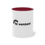 Taza bicolor - Granate - Camiseta «Te ventaré, ventall» Taza bicolor - Granate - Camiseta «Te ventaré, ventall»