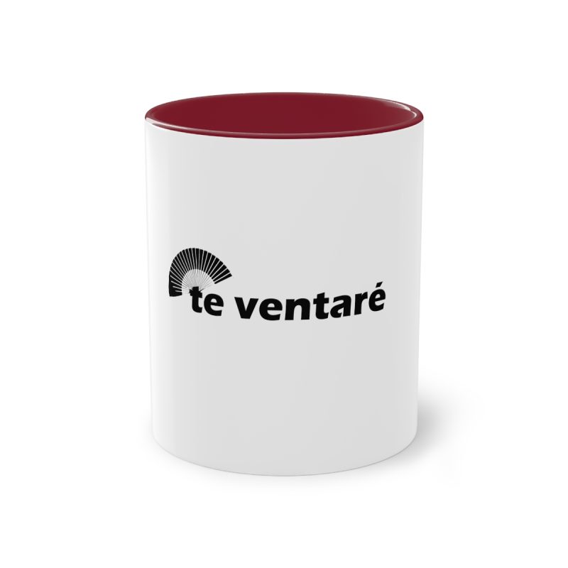 Taza bicolor - Granate - Camiseta «Te ventaré, ventall»