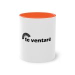 Taza bicolor - Naranja - Camiseta «Te ventaré, ventall» Taza bicolor - Naranja - Camiseta «Te ventaré, ventall»