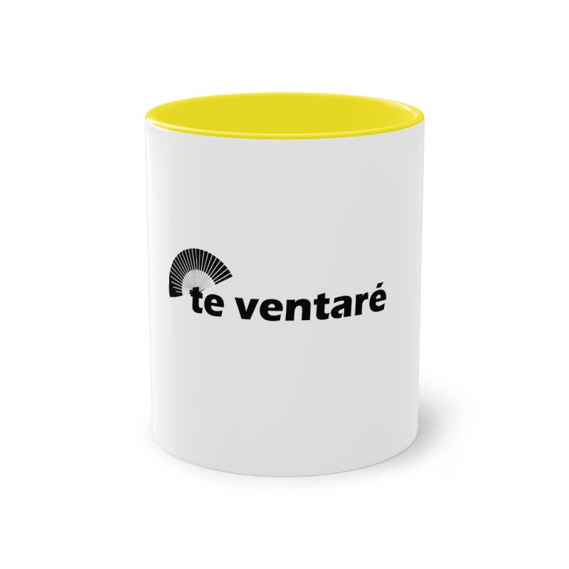 Taza bicolor - Amarillo - Camiseta «Te ventaré, ventall»