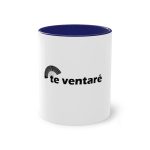 Taza bicolor - Azul oscuro - Camiseta «Te ventaré, ventall» Taza bicolor - Azul oscuro - Camiseta «Te ventaré, ventall»