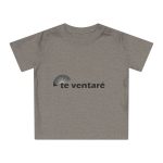 Camiseta de bebe - Gris jaspeado melange - Camiseta «Te ventaré, ventall»