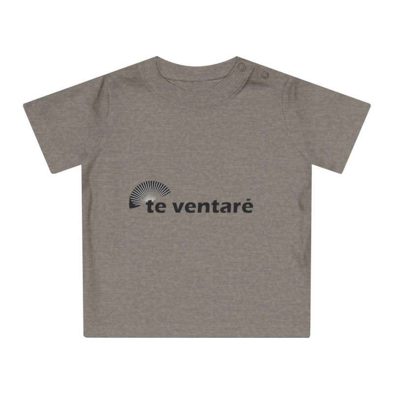 Camiseta de bebe - Gris jaspeado melange - Camiseta «Te ventaré, ventall»