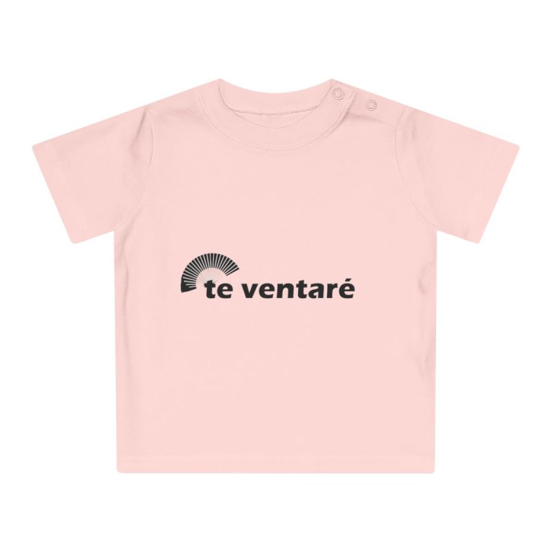 Camiseta de bebe - Rosa empolvado - Camiseta «Te ventaré, ventall»