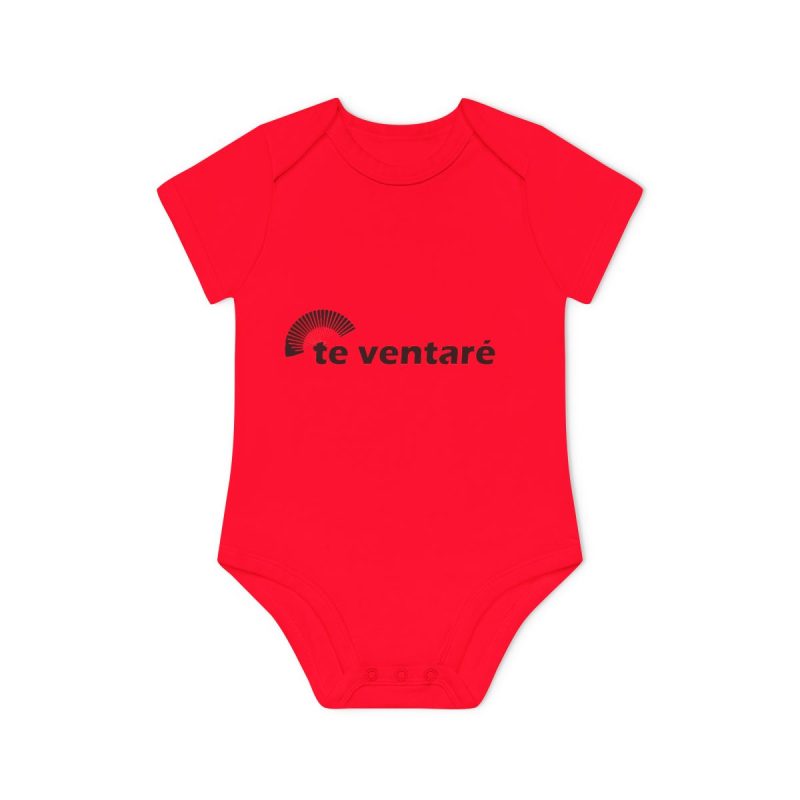 Body bebe manga corta organico - Rojo - Camiseta «Te ventaré, ventall»