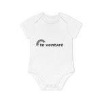 Body bebe manga corta organico - Blanco - Camiseta «Te ventaré, ventall» Body bebe manga corta organico - Blanco - Camiseta «Te ventaré, ventall»