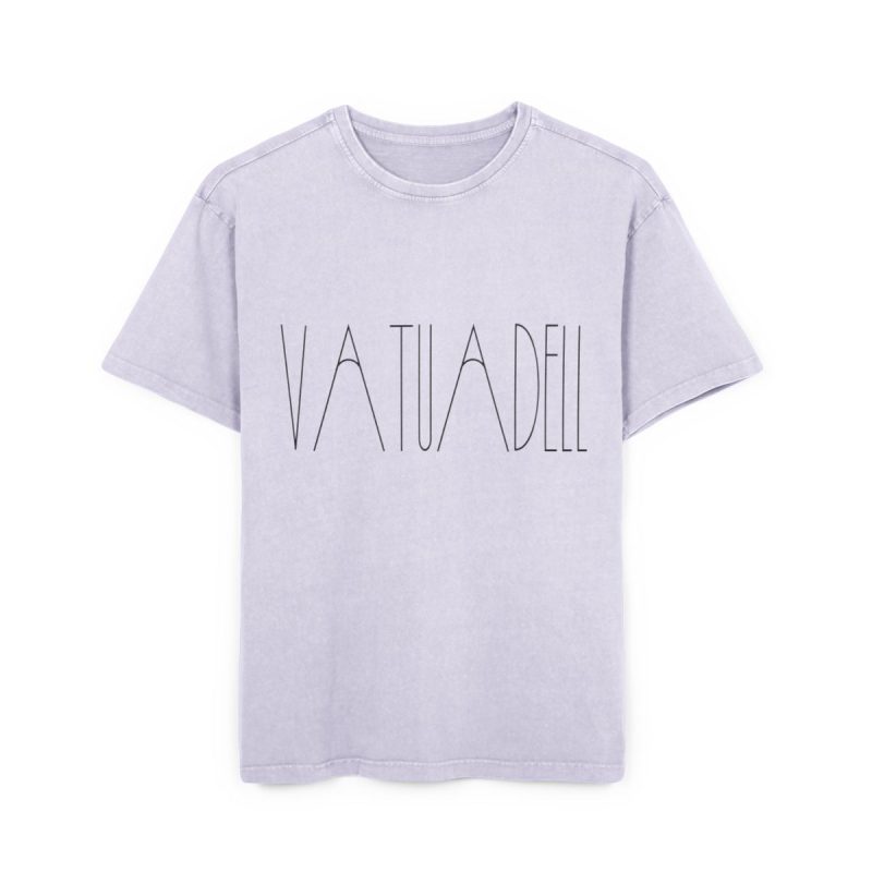 Camiseta oversize lavado acido - Lila suave - Camiseta «Vatuadell estirat»