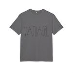 Camiseta oversize gruesa - Gris marengo jaspeado - Camiseta «Vatuadell estirat»