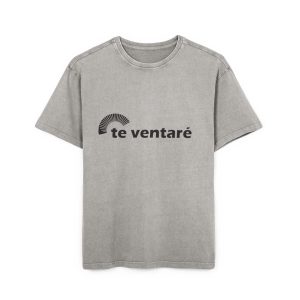 Camiseta oversize lavado acido - Gris asfalto - Camiseta «Te ventaré, ventall»